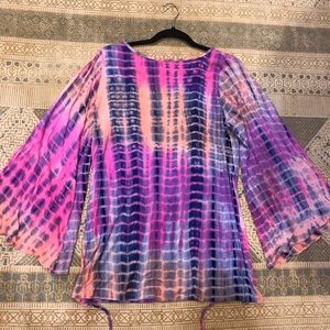 Rat and Boa Tie-dye Dress